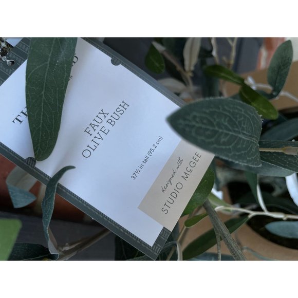 Threshold Accents Studio Mcgee Faux Olive Bush Tree In Pot 37in